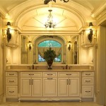 Master Bathroom Vanities with arched wood and exquisite details designed  by Carolina Cabinet Specialist