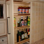 Pull-out cabinets are a way to make use of a narrow space