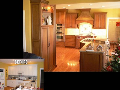 Replace your kitchen cabinets for a more updated look